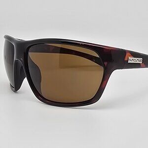 Suncloud Boone Gloss Tortoise Frame Polarized Brown Lens Sunglasses 64-17-127